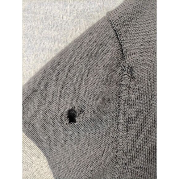 Fox Racing Womens Sweater Extra Large Gray Spellout 100% Merino Wool Base Flaw - Picture 3 of 14